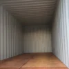 Vue intérieure du container 20' Dry 1er voyage montrant le plancher