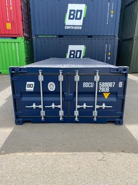 Container 20 pieds à toit ouvert à mi-hauteur avec bâche de protection