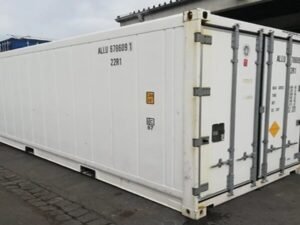 Container frigorifique Reefer de 20 pieds, idéal pour le stockage de produits frais.