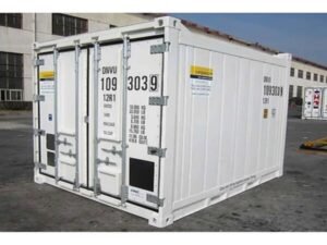 Container isotherme de 10 pieds, idéal pour le stockage de produits frais.