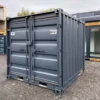 Portes du container de stockage de 8 pieds vue de profil