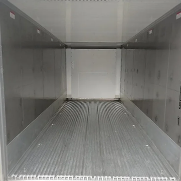 Vue intérieure Container frigorifique Reefer de 20 pieds