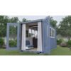 Container maritime de 20 pieds utilisé comme abri de jardin