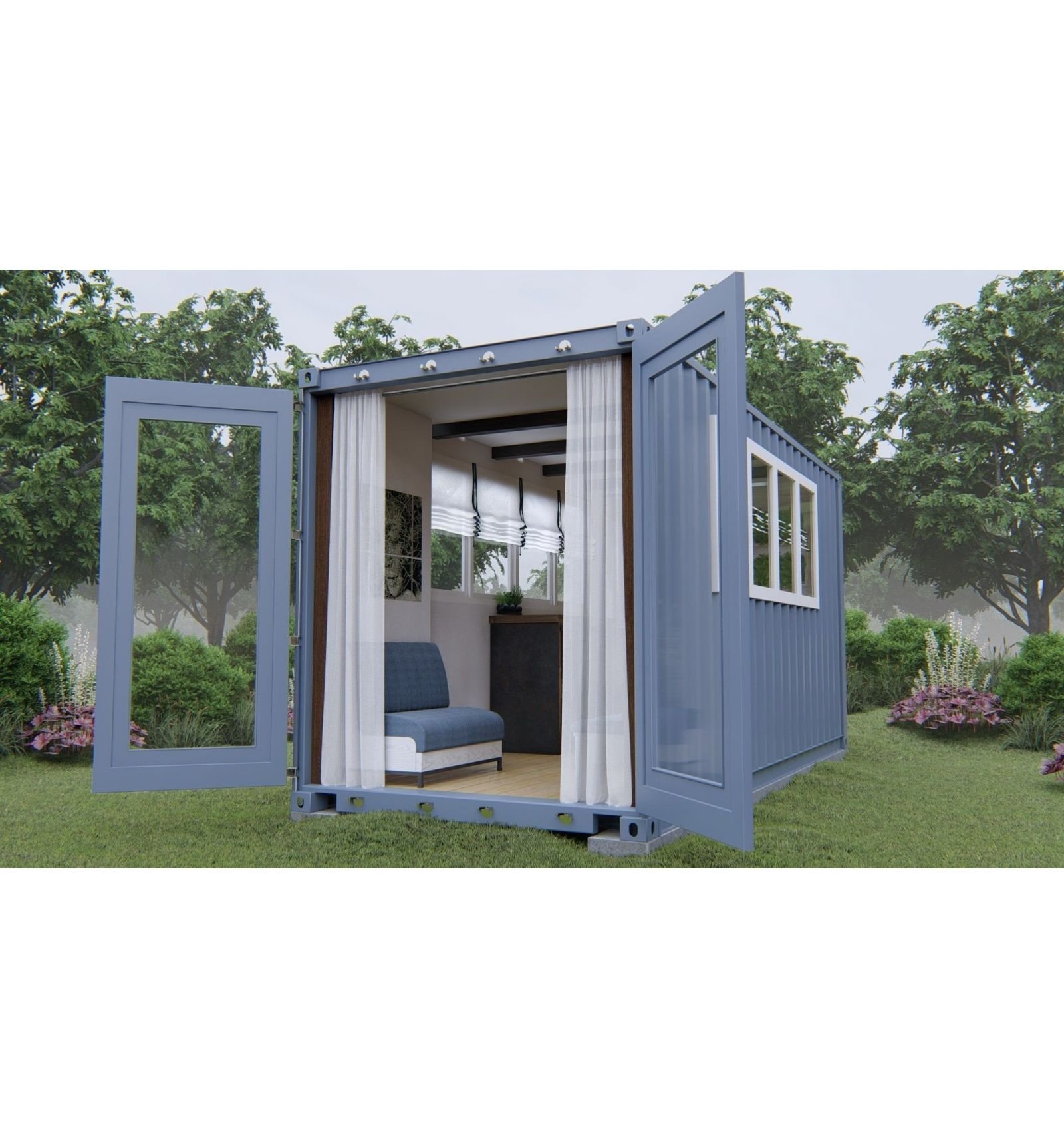 Abri de jardin pas cher en Conteneur Maritime 20 Pieds