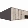 extérieur Local d’entreposage 85 m² en container de 40 pieds