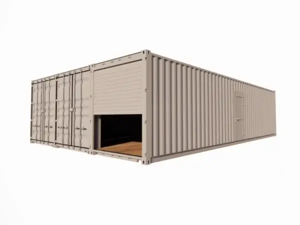 vue externe Local d’entreposage 85 m² en container de 40 pieds vue externe Local d’entreposage 85 m² en container de 40 pieds