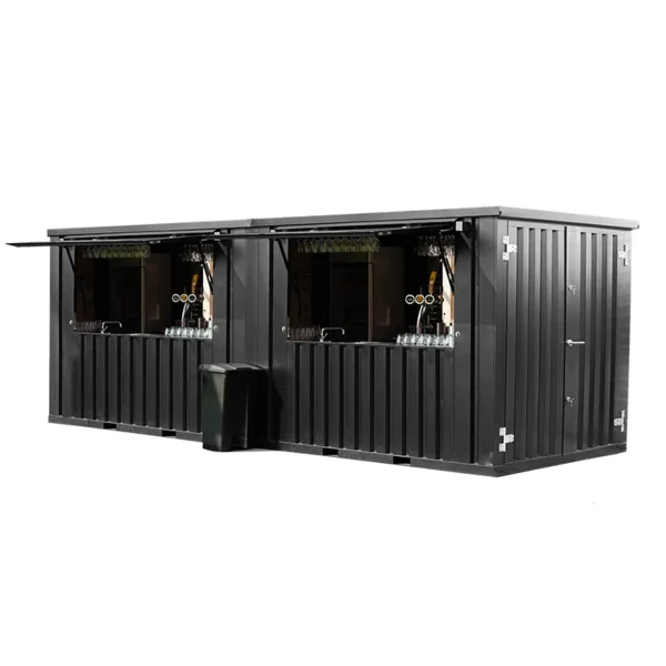 conteneur bar démontable 8x2 mètres moderne conteneur bar démontable 8x2 mètres moderne