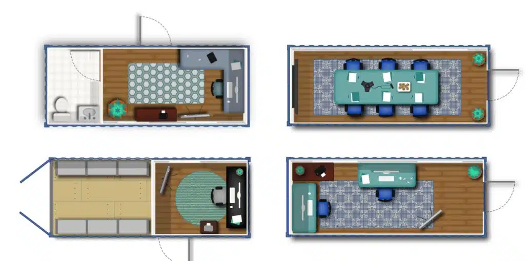 Atelier dans un container