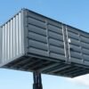 Container Open Side noir 20 pieds vue de haut