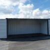 Container Open Side noir avec ouverture latérale complète 20 pieds