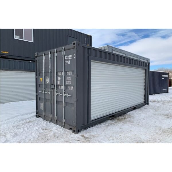Conteneur 20 pieds stockage avec porte roulante Conteneur 20 pieds stockage avec porte roulante