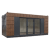 Conteneur isolé Helsinki 6×3 m extérieur anthracite Conteneur isolé Helsinki 6×3 m extérieur anthracite