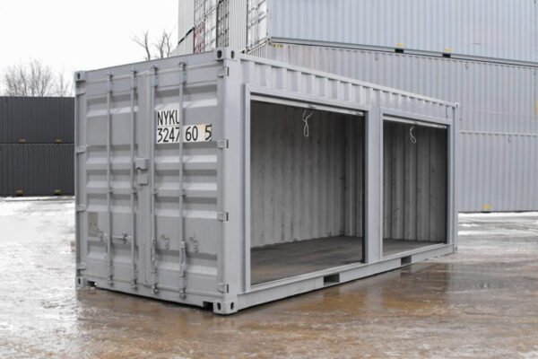 Conteneur stockage 20 pieds deux portes roulantes étanches Conteneur stockage 20 pieds deux portes roulantes étanches