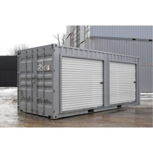 Conteneur stockage 20 pieds portes roulantes étanche