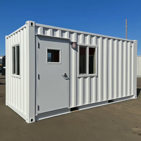 Container bureau 20 pieds vue extérieure Container bureau 20 pieds vue extérieure