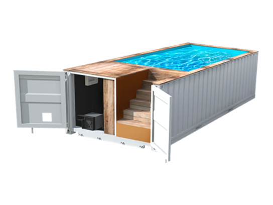 Piscine en container