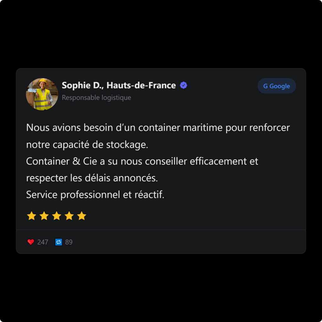 Témoignage responsable logistique