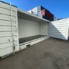 Conteneur 40 pieds Open Side RAL 7035 pour stockage et transport