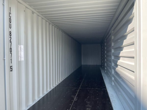 Intérieur Conteneur 40 pieds Open Side RAL 7035 pour stockage et transport