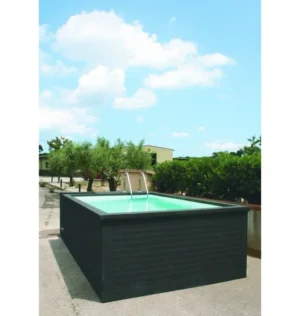 Conteneur piscine mobile 5,25 mètres avec local technique intégré