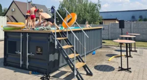 Piscine conteneur prête à l’emploi 6,2 mètres Pack Confort
