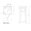 Plan Bloc sanitaire S1 en acier galvanisé RAL 9002 Grundriss Sanitärblock S1 aus verzinktem Stahl, RAL 9002